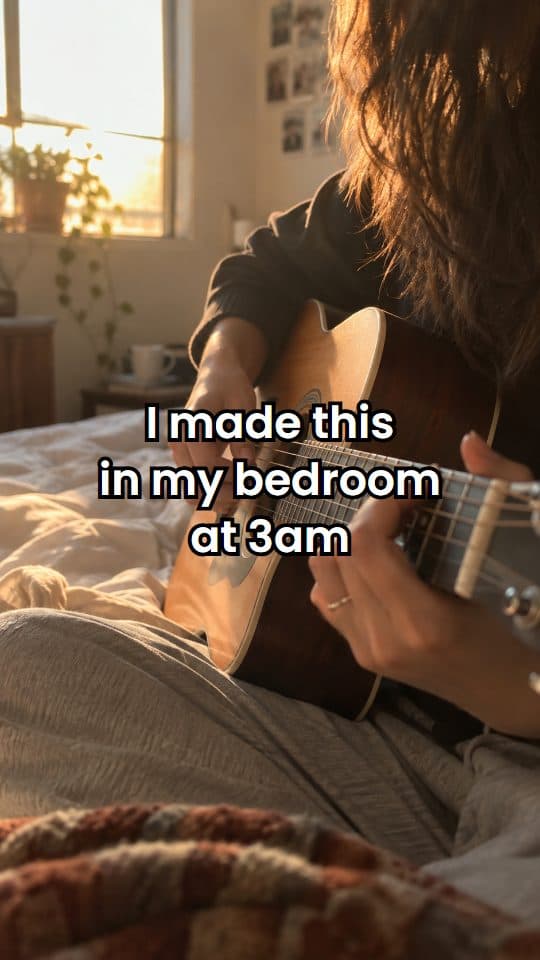 Example video with the hook: I made this in my bedroom at 3am